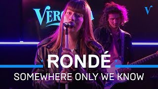 Rondé covert 'Somewhere Only We Know' van Keane