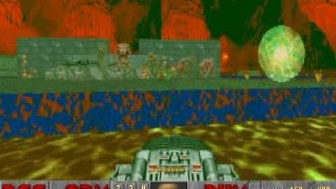 The Ultimate Doom E3M6 "Mt Erebus" [Secret Exit to E3M9 "Warrens"] consecutive