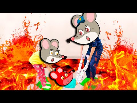 No no The Floor is Lava! Be Careful! - The Mouse Patrol Cartoon amazing stories for kids #233