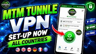 How To Setup MTM Tunnel Lite VPN with all Country UDP Settings for Secure Browsing screenshot 1
