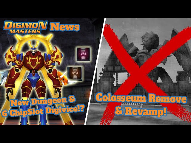 DMO News : 1 Billion HP Dungeon!? & New OP Digivice & Colosseum ending! - Digimon Masters Online class=
