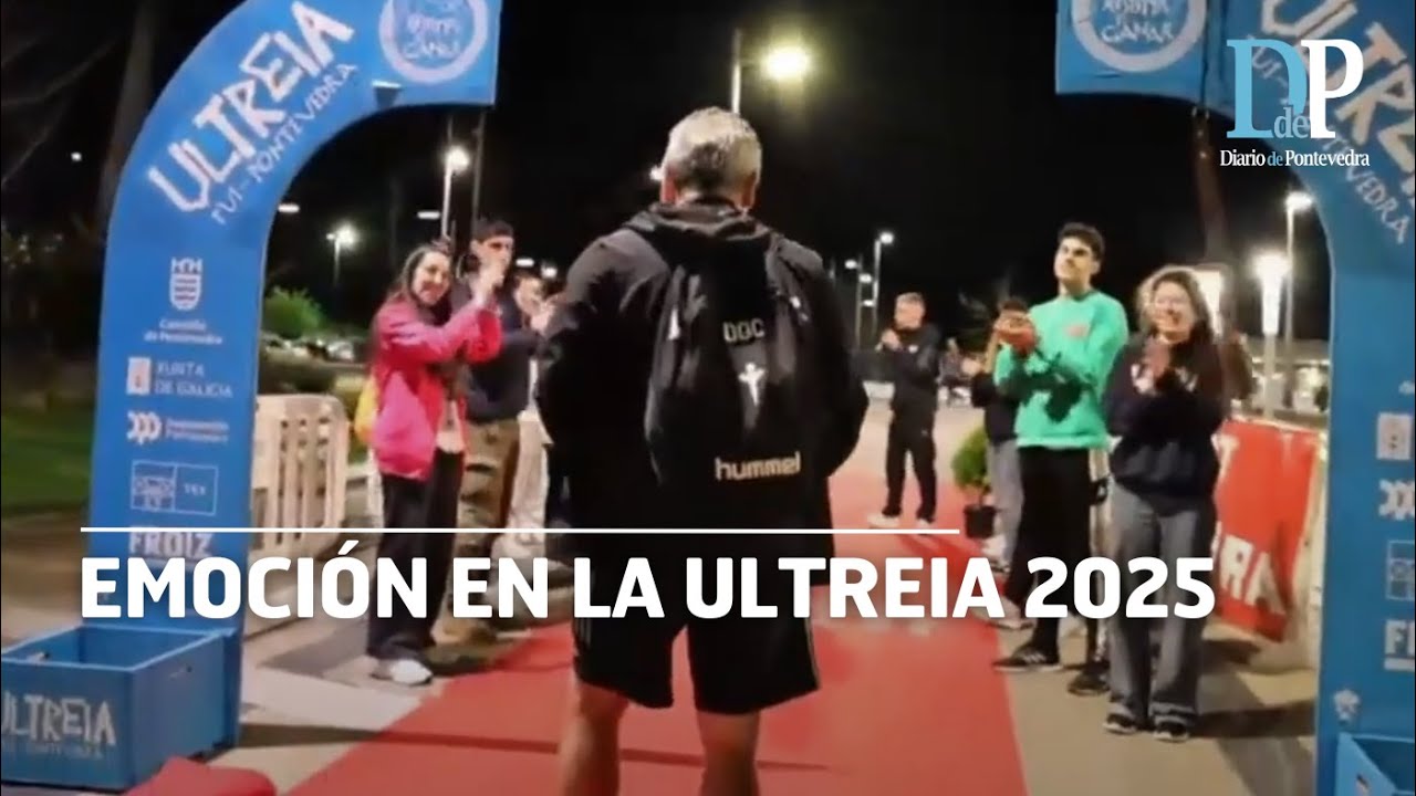 Uno de los momentos más especiales de la Ultreia 2025: la llegada a meta del doctor Cota