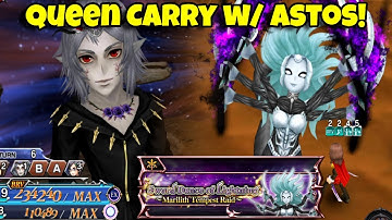 Queen EX+ Carry w/ a Quick Astos Clap! Sword Dance of Lightning Strike SHINRYU [DFFOO GL]