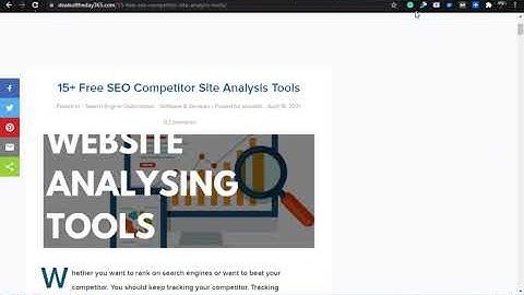 Free SEO Competitor Site Analysis Tools of 2021 |  #1 Online Competitive Analysis Tools | #PPC