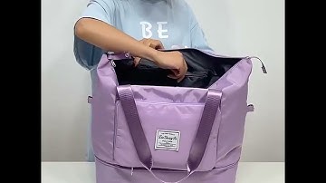 PVN44511 Túi xách đựng hành lý du lịch bằng vải oxford chống thấm nước sức chứa lớn có thể gấp gọn