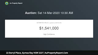 22 Darryl Place, Gymea Bay NSW 2227 | AuPropertyReport.Com