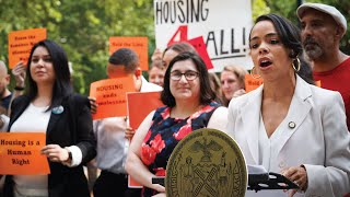 LIVE: Council Members and Housing Advocates Rally in Advance of Veto Override Vote of Bills to Cu…