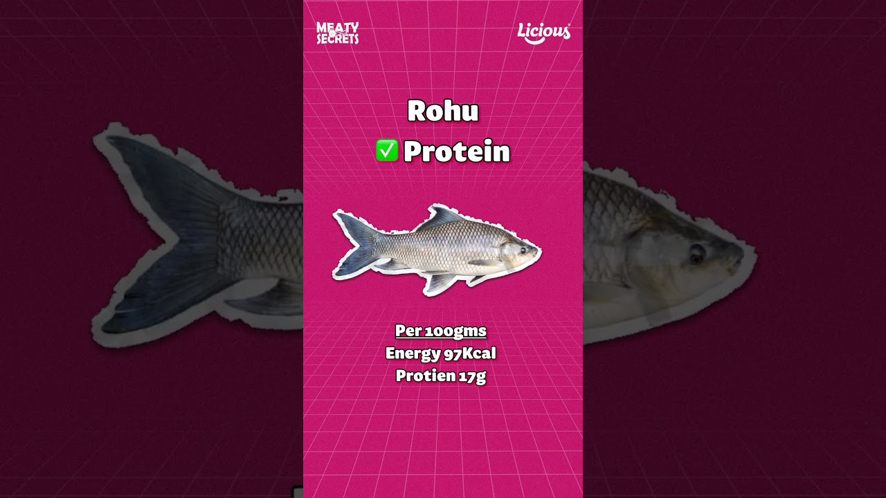Protein Partners : Rohu and Pomfret🐟💪 #licious #madewithlicious #shorts #fishfacts
