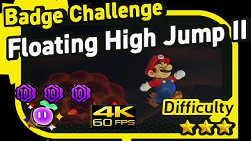 Mario Bros. Wonder Gameplay - Badge Challenge Floating High Jump II [4K 60FPS]