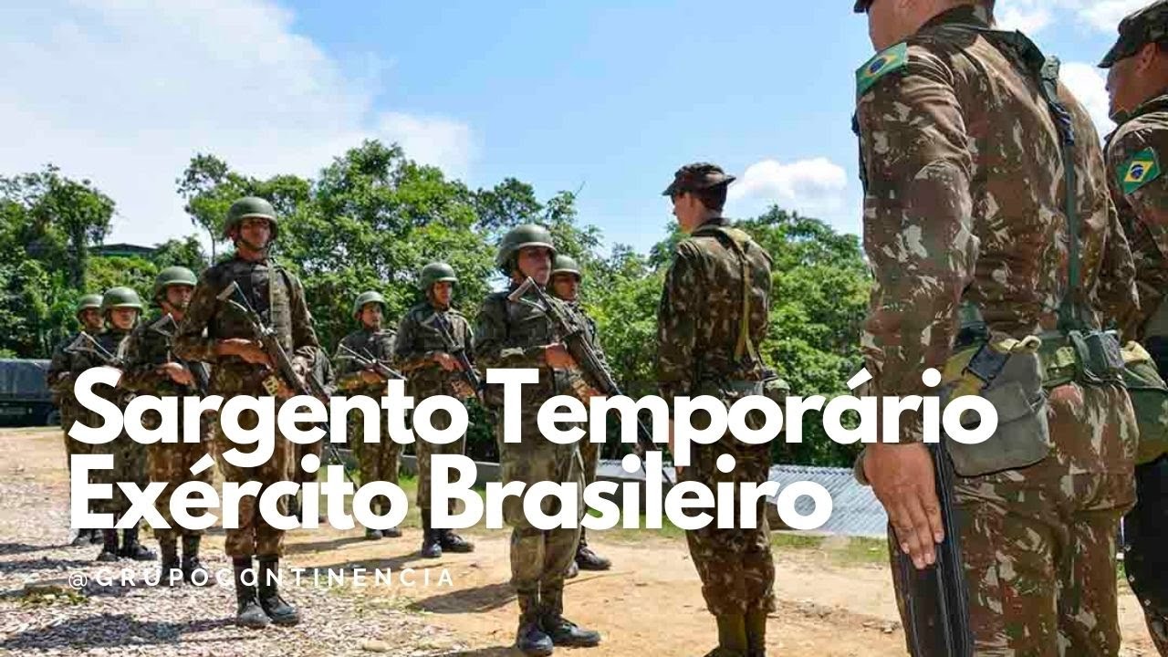 Sargento técnico temporário Exército Brasileiro (inscrições abertas) 