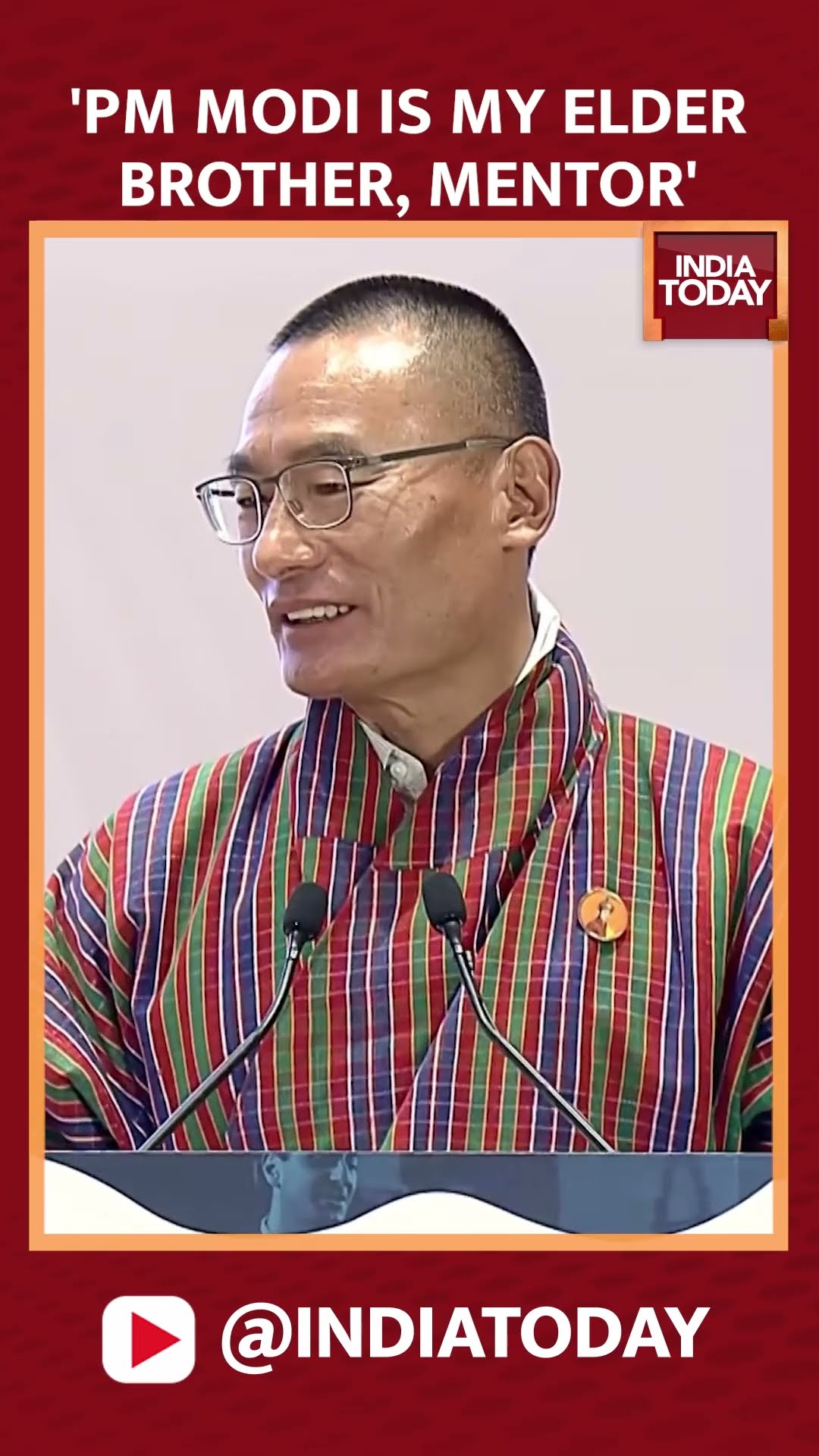Bhutan Prime Minister Tshering Tobgay Hails PM Modi | #shorts #pmmodi #tsheringtobgay #bhutanpm