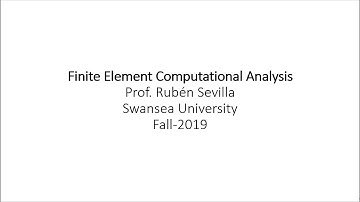 2. Introduction and 1D Bar formulation.