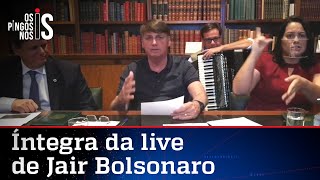 Íntegra da live de Jair Bolsonaro de 30/07/20