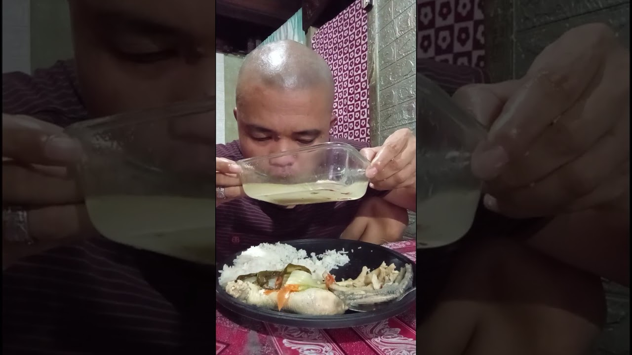 Tinolang native chicken,lame ug sabaw