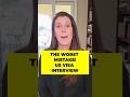 U.S. Visa Interview Mistake #27: Planning to Change Status Later #visainterview #visadenied