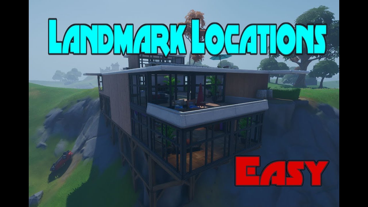 Fortnite search chests at Landmarks YouTube