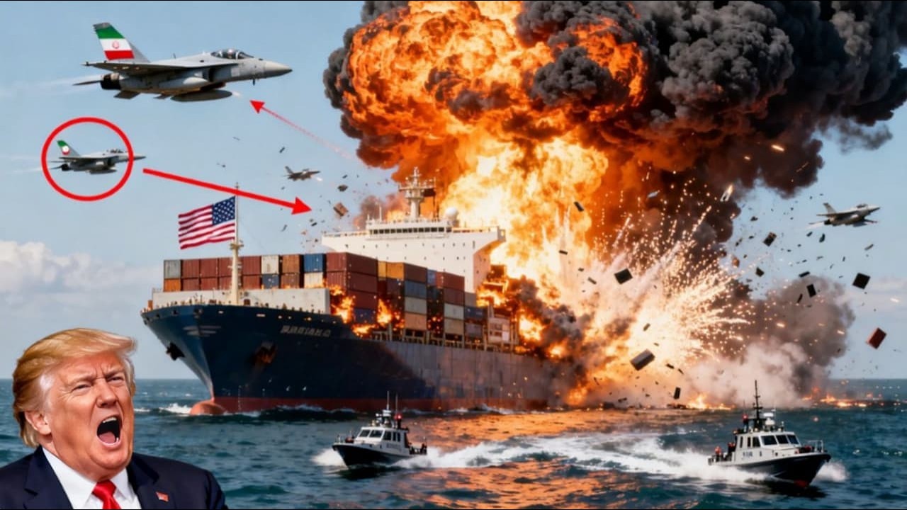 13 минут назад американский танкер был уничтожен иранской ракетой в Ормузском проливе.