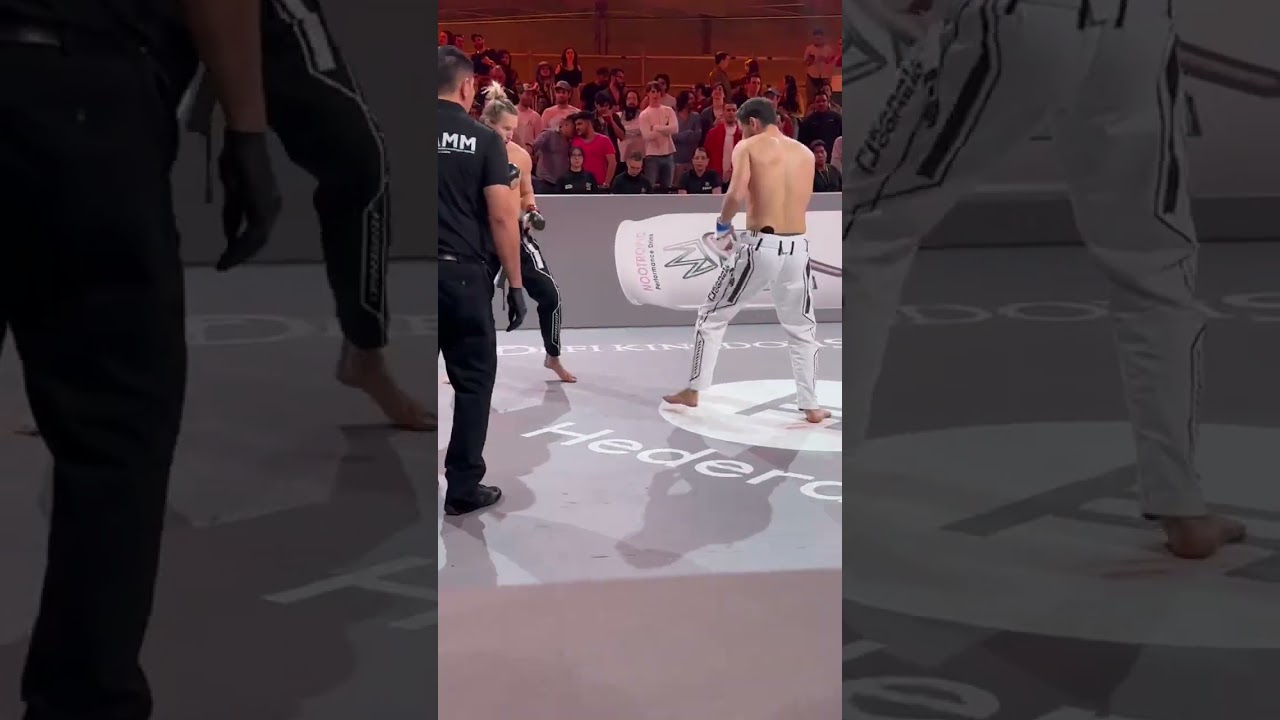 DREAMER sent TO SLEEP with BRUTAL KO! #karatecombat #knockout #shorts