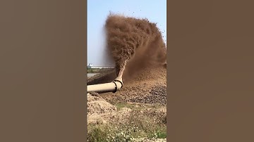 The most exciting scene of cutter suction dredger in dredging operation
