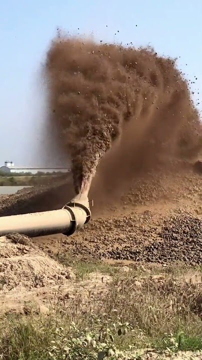 The most exciting scene of cutter suction dredger in dredging operation