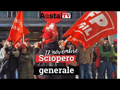 Sciopero generale: si fermano i trasporti, l’istruzione, la sanità e Poste Italiane anche in Valle d’Aosta