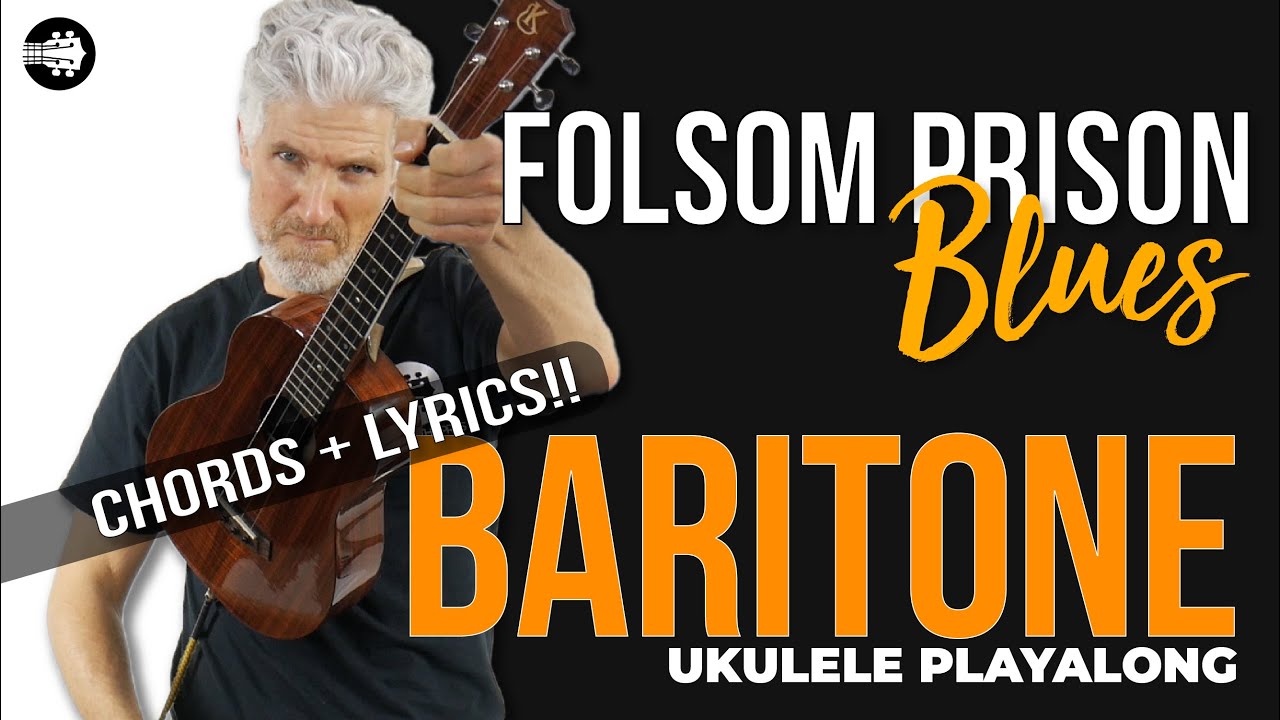 Folsom Prison Blues by Johnny Cash Baritone Ukulele Play Along [FREE Sheet] 🎶 