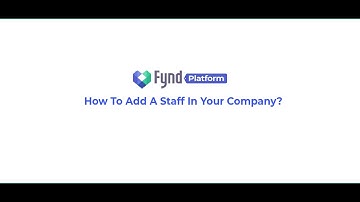 Fynd Storefronts: How To Add A Staff In Your Company