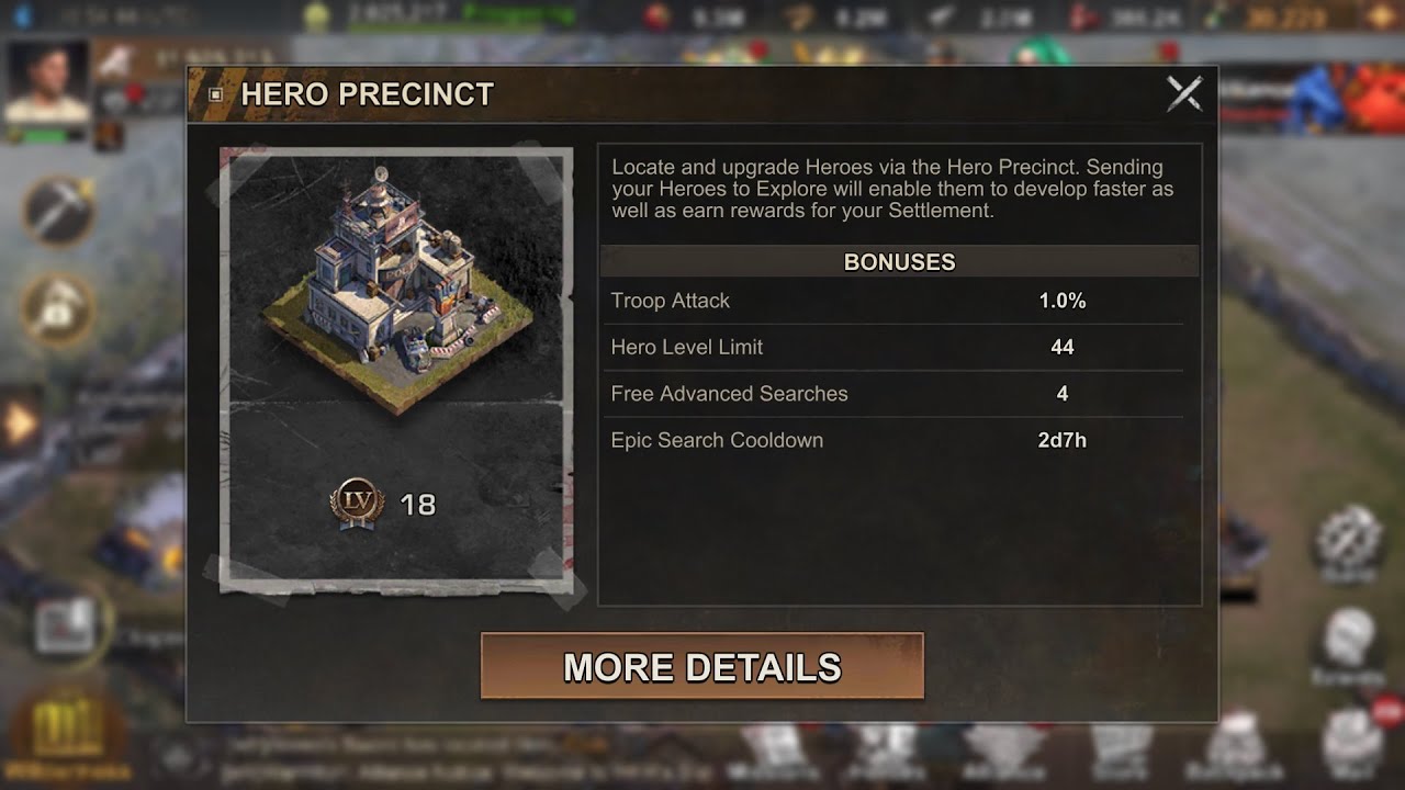 State of Survival: Survive the Zombie Apocalypse - Upgrading Hero Precinct to Level 18 - YouTube State of Survival: Survive the Zombie Apocalypse - Upgrading Hero Precinct to Level 18 - YouTube