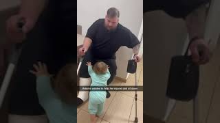 She Wanted To Help Her Dad Sit Down