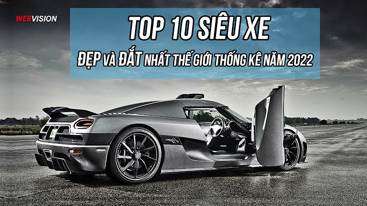 Top 10 siêu xe khủng nhất thế giới năm 2024