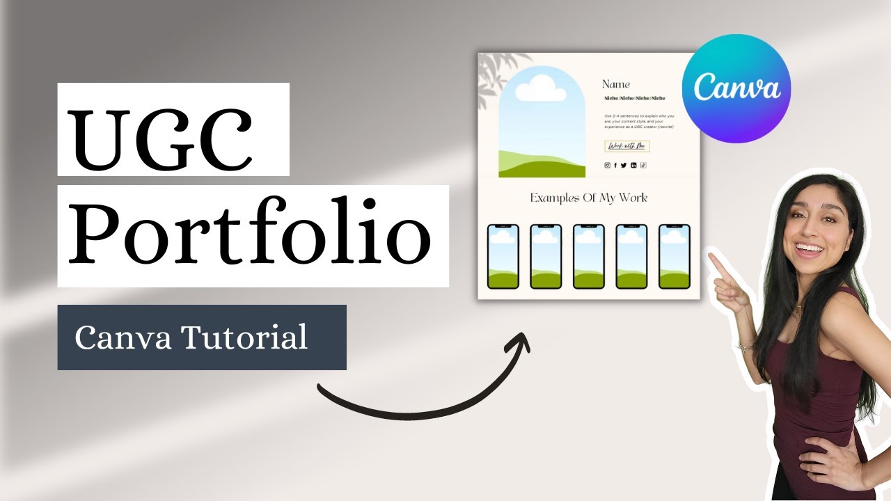 CANVA TUTORIAL | How to Create A UGC Portfolio With Canva | 2022 - YouTube