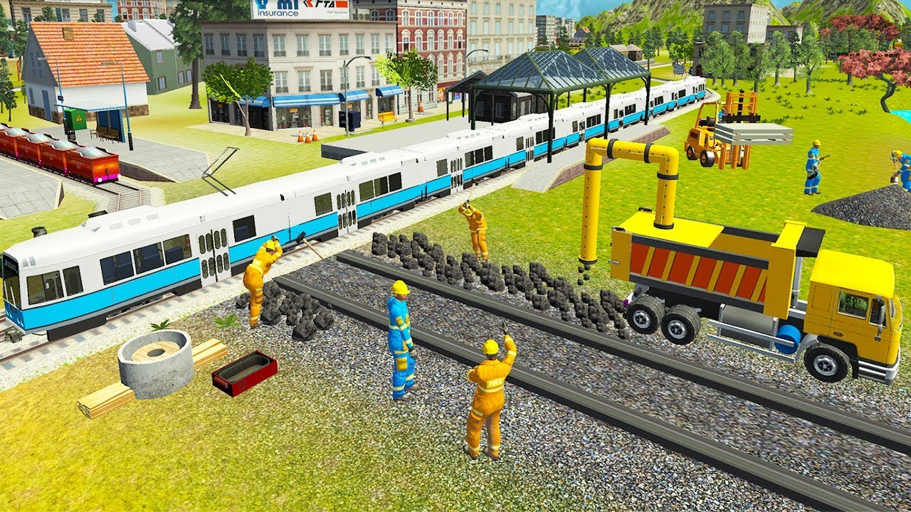 Indian Train City Drive Road Construction Sim  | Android Gameplay | Friction Games