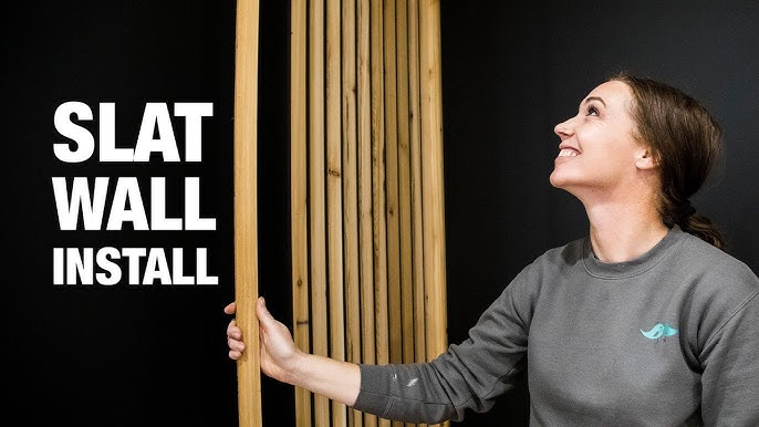 HOW TO MAKE AN AFFORDABLE WOOD SLAT WALL - Simply Aligned Home