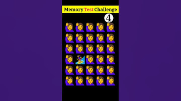 memory test challenge💪#braintest #find out the odd emojis#viral video#viral short#quizemoji #viral