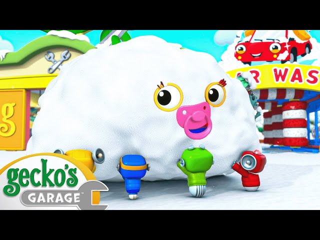 Baby Truck Stuck in the Snow | Baby Truck | Gecko's Garage | Kids Songs class=