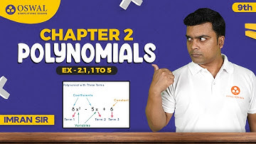 Polynomials - Ex 2.1 Q1 to Q5 | CBSE Class 9 Maths Chapter 2 | NCERT Solutions
