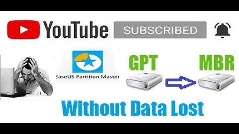 How to Convert GPT To MBR Hard Disk Using EaseUS Partition Master In Windows7 8 10 Without Data Lost