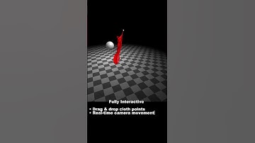 Real-Time Cloth Simulation · C++ · CUDA · OpenGL
