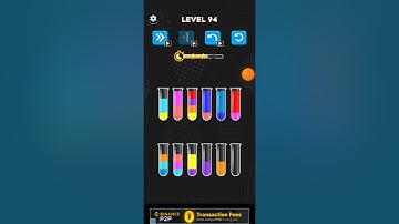 How to complete 94 Level water color sorting game Latest tricks 2023