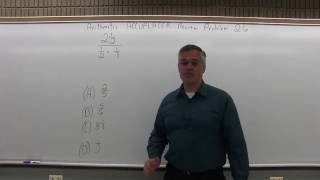 ACCUPLACER Review: Arithmetic Problem 26 - Mathematics with Dan Avedikian