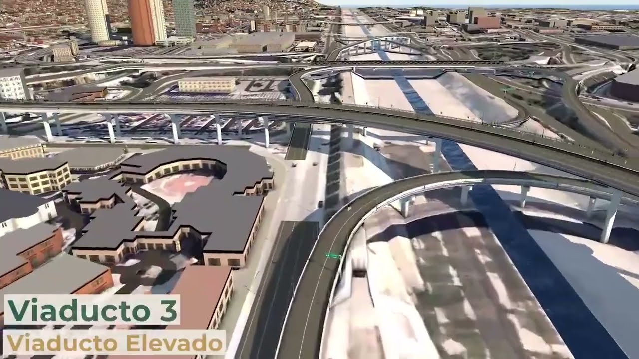 Render del Viaducto Elevado Aeropuerto-Playas