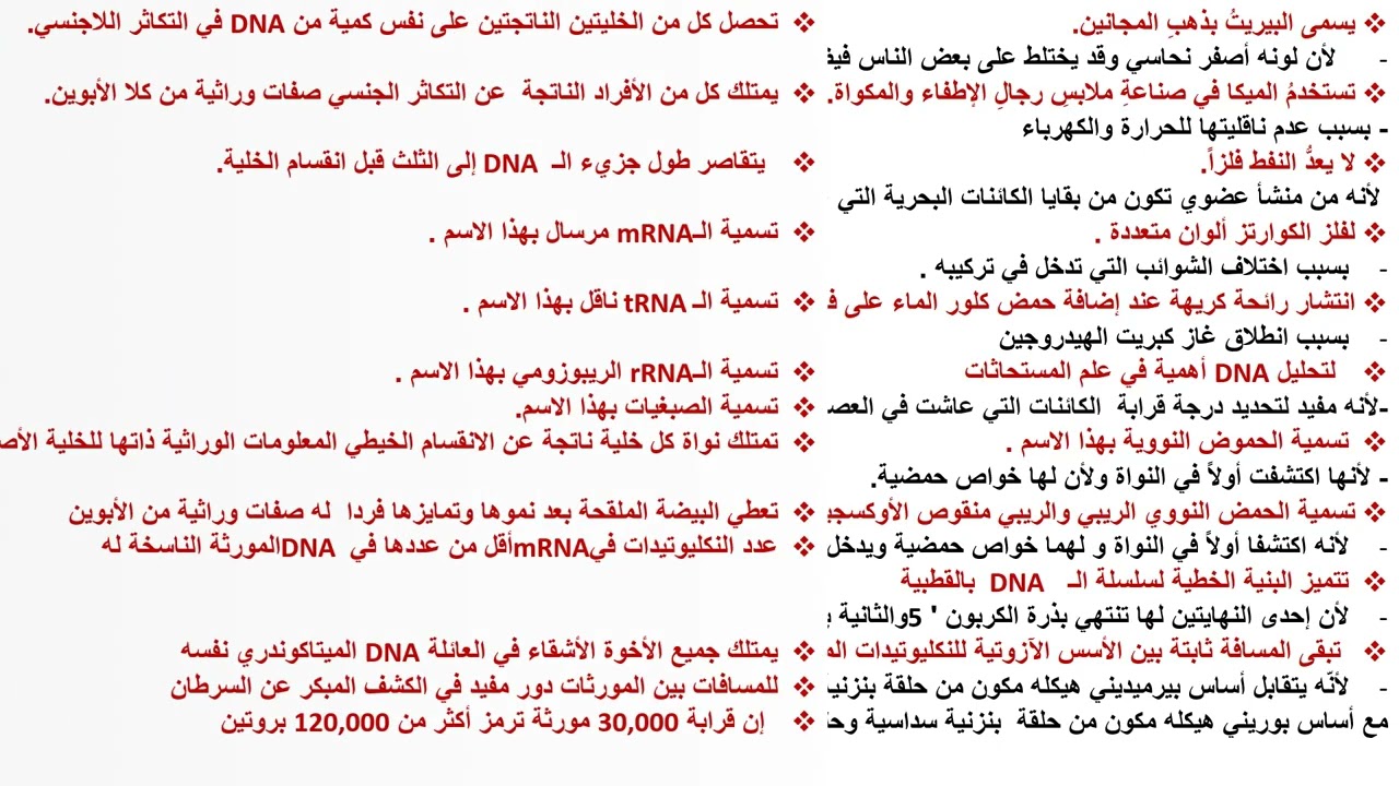 @جميع التفسيرات العلمية لدروس علوم الحادي عشر في فيديو واحدsouad tahan