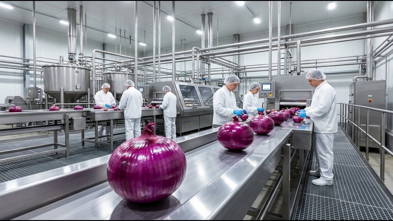 Inside the Onion Factory | How Onions Are Grown, Processed & Delivered From Farm to Supermarket
