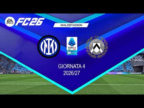 Video FC 26 - Inter Milan vs Udinese - Serie A 2026/27 4ª giornata - Simulazione Partita