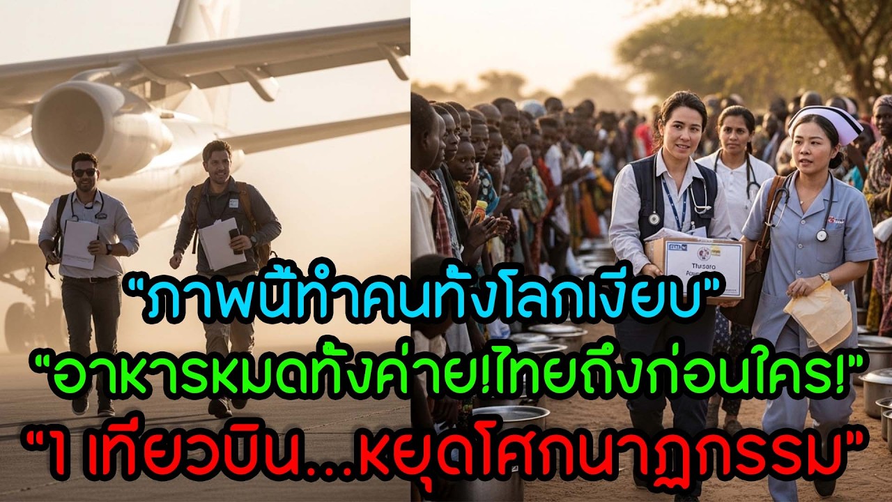 วิกฤตอาหารหนักสุดในรอบปี…แต่ไทยไปถึงซูดาน “ก่อนใคร” — หนึ่งเที่ยวบินเปลี่ยนทั้งค่าย!