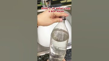 Bồn rửa chén bị tắc? Chỉ cần 1 chai nước là có thể giải quyết! #moitruongminhtam#thongcong#huthamcau