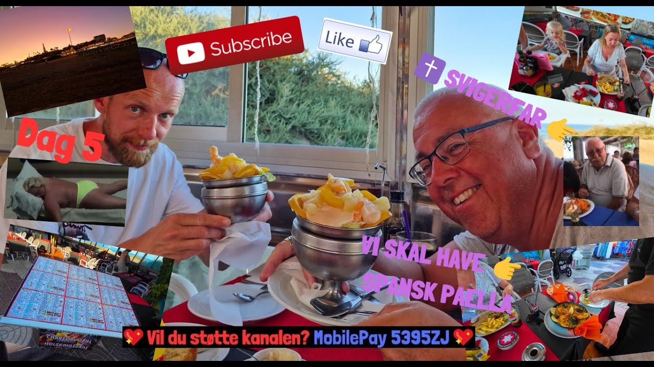 Her spiste vi for præcis 20 ÅR SIDEN. Nu er det Jesper og mig der spiser SPANSK PAELLA sammen her😍