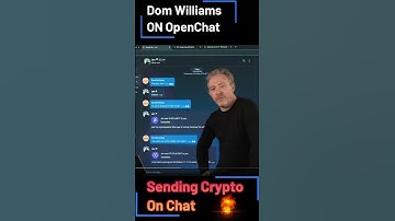 Dom Williams. Receiving USDC via messaging on OpenChat. #crypto #icp #ethusd