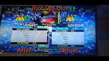 [DDR A20 PLUS] Riot Of Color [Basic 8] Before & After