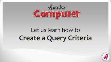 Class 8 | Ch 3 | Applying Query Criteria in MS Access 2010 in Windows